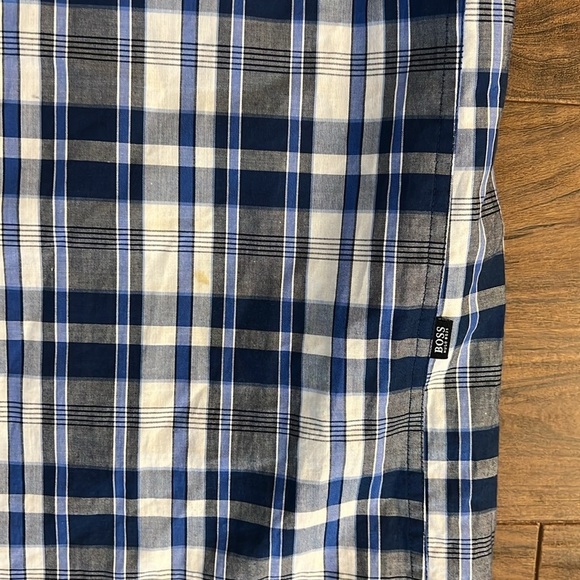Hugo Boss Regular Fit Plaid Cotton Button Down, sz. XL. - Picture 9 of 11